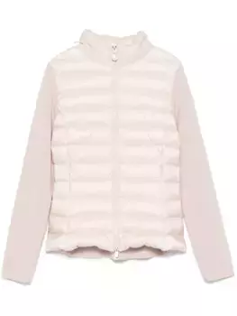 Пуховик на молнии MONCLER, розовый