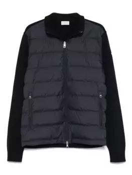 Пуховик на молнии MONCLER, синий