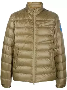 Пуховик на молнии MONCLER, зеленый