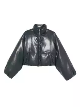 Пуховик на молнии Nanushka, синий