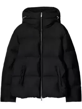 Пуховик на молнии OFF-WHITE, черный