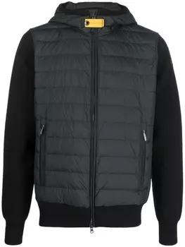 Пуховик на молнии Parajumpers, черный