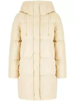 Пуховик на молнии Weekend Max Mara, нейтральный