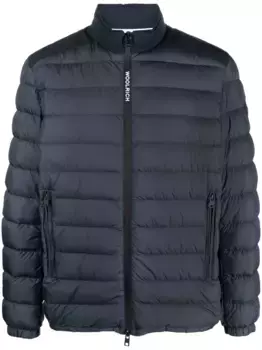 Пуховик на молнии WOOLRICH, синий