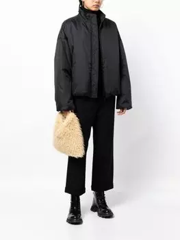 Пуховик на молнии Y's, черный