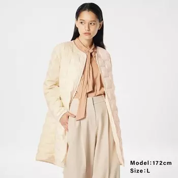 Пуховик нестеганый PLST