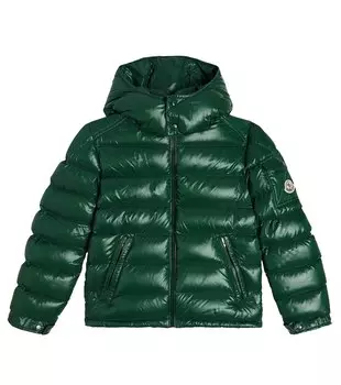 Пуховик New Maya Moncler Enfant, зеленый