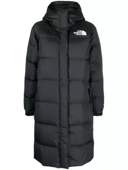 Пуховик Nuptse с капюшоном The North Face, черный