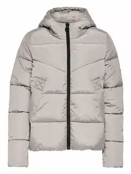 Пуховик ONLY Winterjacke, светло-серый