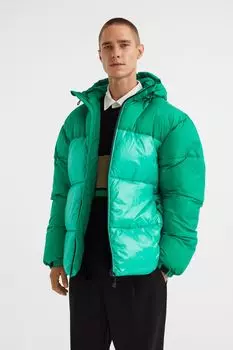Пуховик от дождя H&amp;M, ярко зеленый