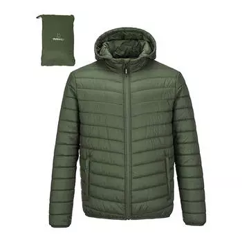 Пуховик Outdoor Ventures Men's (Fold In Pocket), зеленый