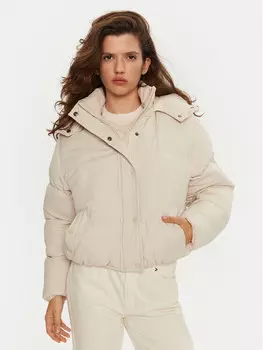 Пуховик оверсайз Brave Soul, экрю