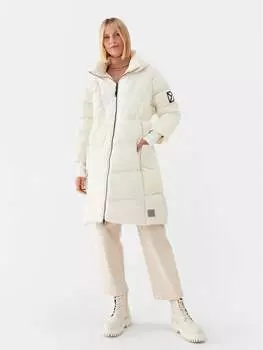 Пуховик оверсайз Didriksons, экрю