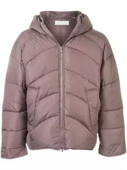Пуховик оверсайз Random Identities, фиолетовый