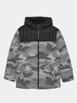 Пуховик оверсайз United Colors Of Benetton, серый