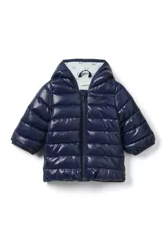 Пуховик PADDED WITH EARS United Colors of Benetton, цвет blue