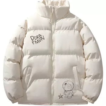 Пуховик-пальто унисекс Doraemon, фиолетовый