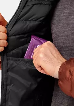 Пуховик PASSAMANI Jack Wolfskin, коричневый