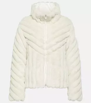 Пуховик pedrix из искусственного меха Moncler, белый