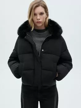 Пуховик pingu Mango, черный