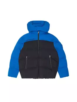 Пуховик piumino colour block boy Ea7, синий