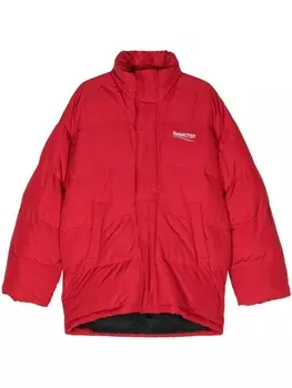 Пуховик Political Campaign Balenciaga, красный