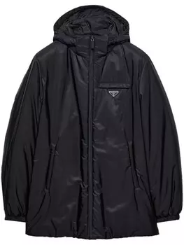 Пуховик Prada Re-Nylon, черный