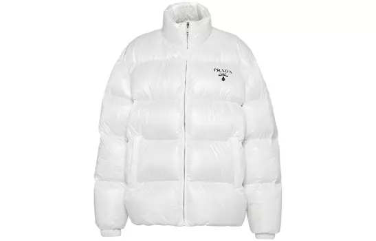 Пуховик Prada женский, белый