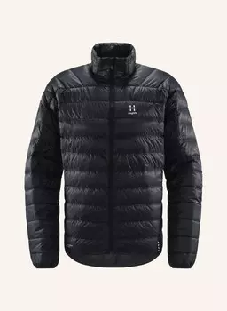 Пуховик приталенный Haglfs, черный