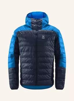 Пуховик приталенный Haglfs, синий