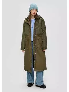 Пуховик QS, оливковый