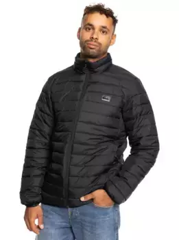 Пуховик Quiksilver "Чешуйчатый", черный