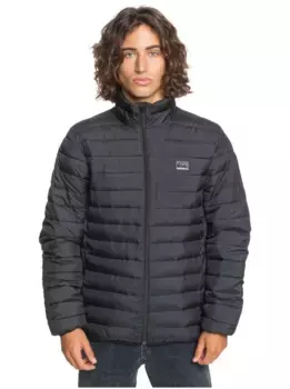 Пуховик Quiksilver "Чешуйчатый", черный