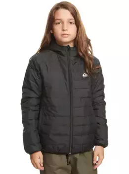 Пуховик Quiksilver "Чешуйчатый", черный