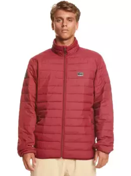 Пуховик Quiksilver "Чешуйчатый", красный