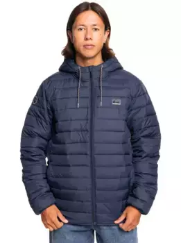 Пуховик Quiksilver "Чешуйчатый", синий