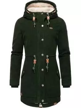 Пуховик ragwear, цвет dark olive