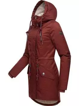Пуховик ragwear, цвет wine red