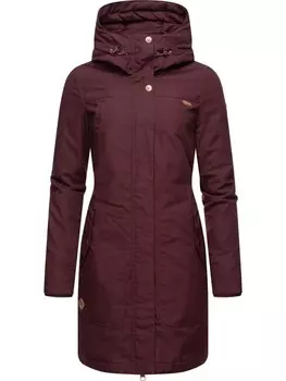 Пуховик ragwear, цвет wine red