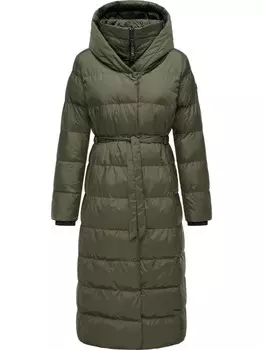 Пуховик ragwear Niara Long, цвет dark olive