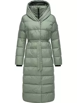 Пуховик ragwear Niara Long, цвет dusty green