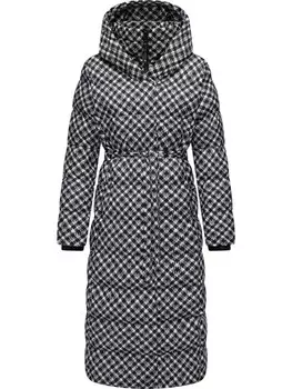 Пуховик ragwear Niara Long Print, черный