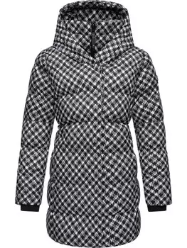 Пуховик ragwear Niara Print, черный