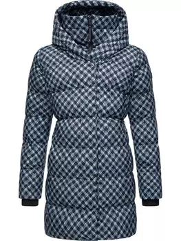 Пуховик ragwear Niara Print, цвет cloud