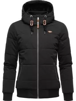 Пуховик ragwear Nuggys Solid, черный