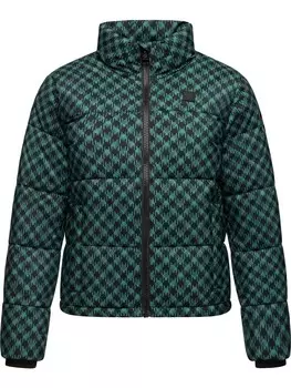 Пуховик ragwear Serah Print, цвет ocean green