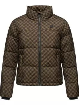 Пуховик ragwear Serah Print, коричневый
