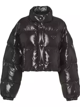 Пуховик Re-Nylon Prada, черный