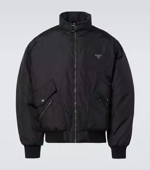 Пуховик Re-Nylon Prada, черный