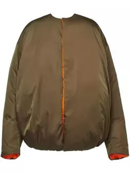 Пуховик Re-Nylon Prada, зеленый